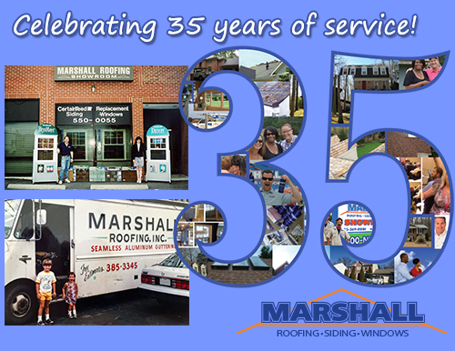 Marshall Roofing Celebrates 35th anniversary