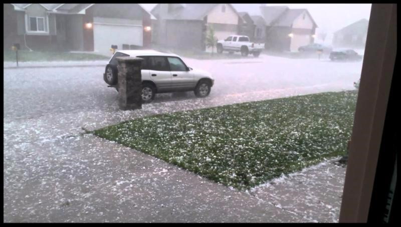 hailstorm with home