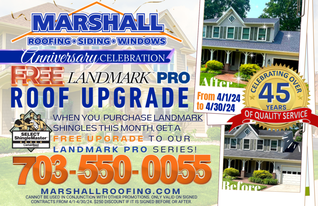 free roof upgrade promotion this April 2024 when you get landmark, automatically get upgraded to a Landmark pro. 