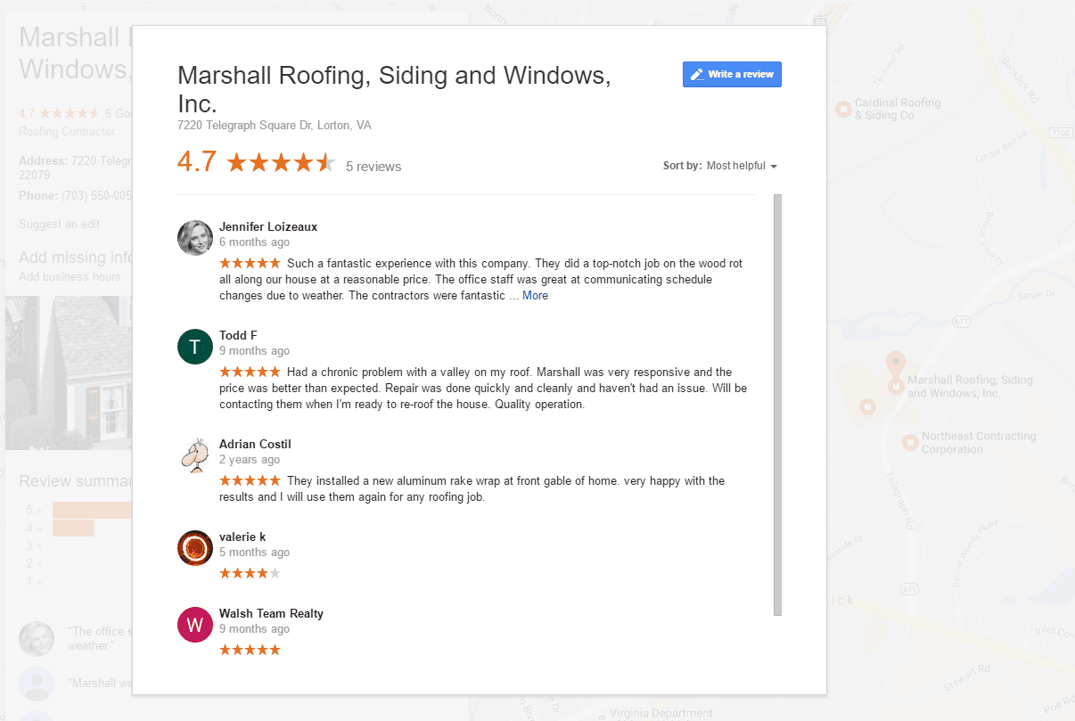 marshallroofinggoogle